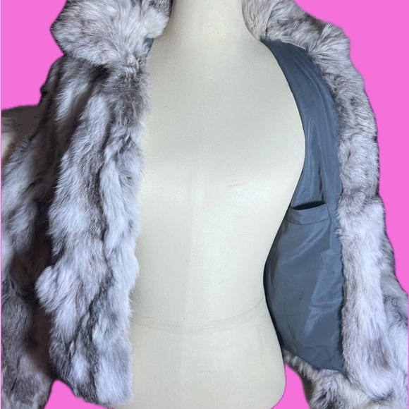 Adrienne Landau Crop Fur Coat - Picture 4 of 7